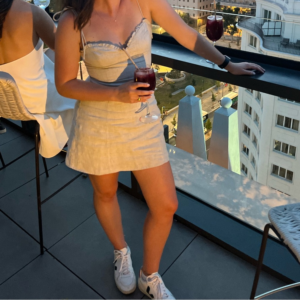 Aritzia Fable Linen Dress